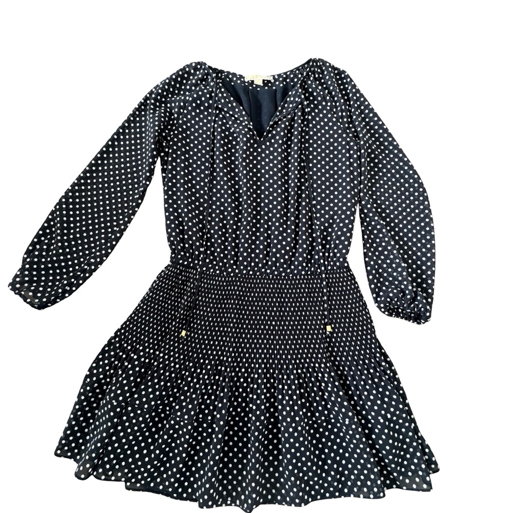 MICHAEL Michael Kors Black Long Sleeve Polka Dot Dress Woman’s SZ S